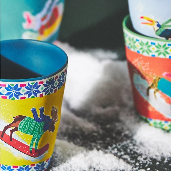 ANTHROPOLOGIE | emily taylor for george & viv, melamine tumblers (4) - Picture 2 of 3